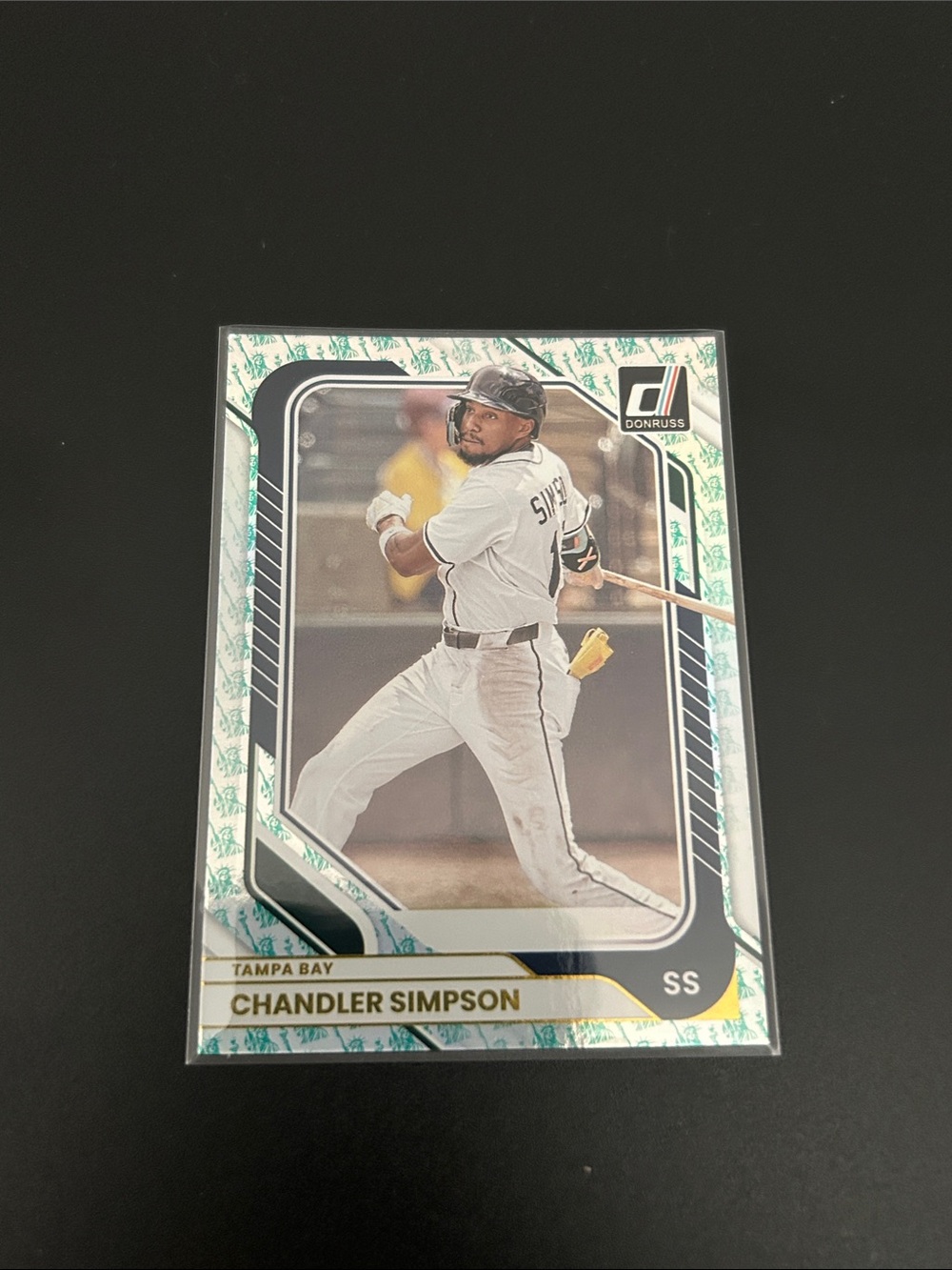 Tampa Bay Rays Chandler Simpson Donruss Baseball Card